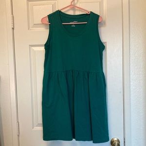 Green Sun Dress with Pockets